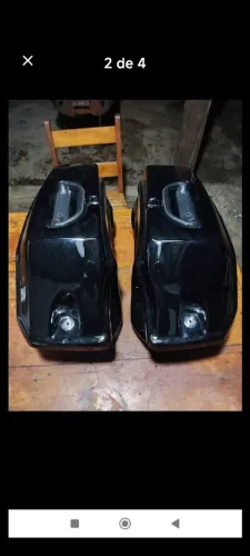 2 baús com alça e chave mais alforge