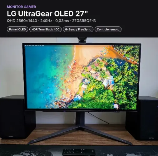 Monitor LG UltraGear OLED 27" QHD 240Hz 27GS95QE-B