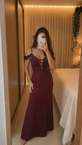 Vestido de Festa Marsala