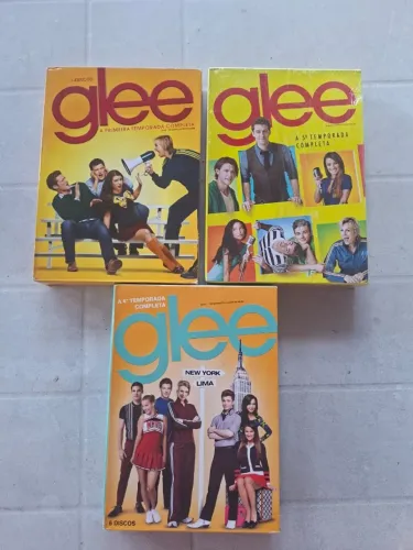 dvds serie Glee 1 temporada 4 temporada e 5 temporada 19 discos