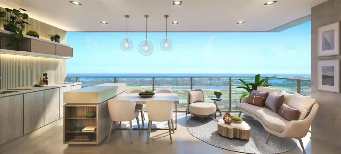 Excelente Apartamento - CONDOMÍNIO ATLANTICO GOLF - Sol Manhã - 154 M² - Andar Alto