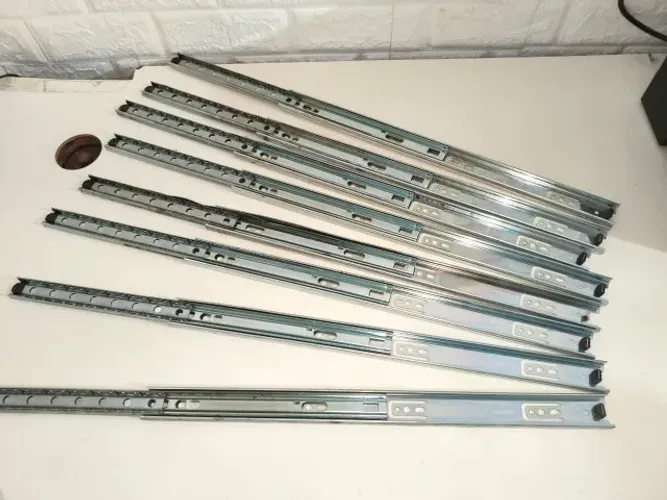Lote com 4 Pares de Corrediça Telescópica 65cm (650mm) para Gaveta