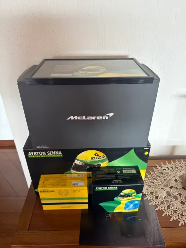 6 itens coleção Ayrton Senna 