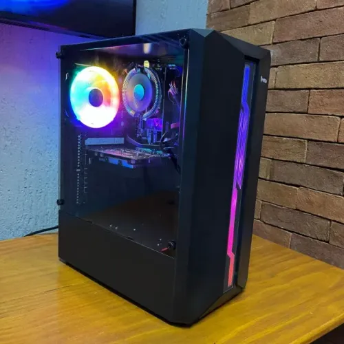 PC GAMER WOOD, Intel I5 3470, RX 550 4GB,240GB SSD, Fonte ATX 500W. (Somos Loja e damos Ga