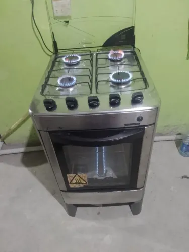 Fogão 4 BC inox automático (entrego)