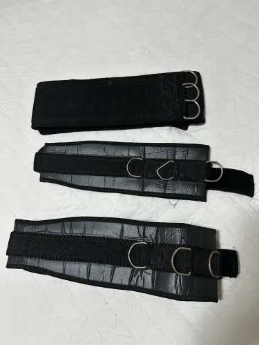 Kit 3 Cintos de Tração Profissionais para Sled / CrossFit / Funcional