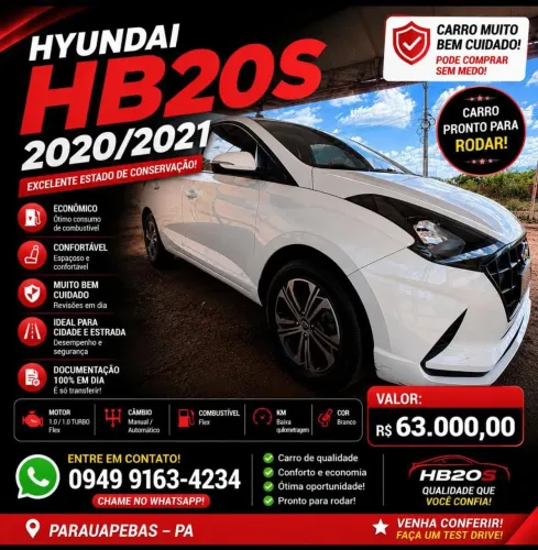 Hyundai HB20S Vision 1.0 Flex 12V MEC 2021