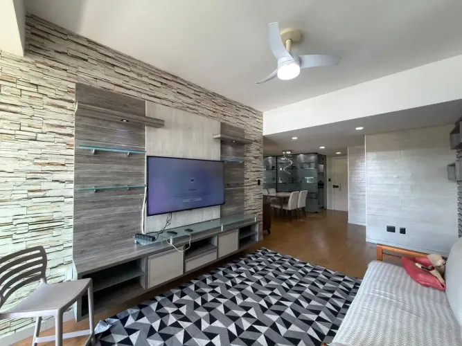 Condomínio Ville de France, Apartamento com 3 suítes no bairro Adrianópolis, mobiliado;