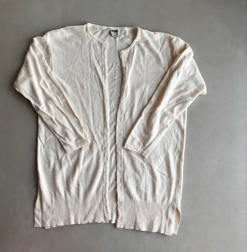 Cardigan Benetton bege M
