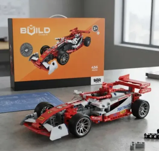 Blocos Montar Build Carros Fórmula 1 F1 456pc Bbr Toys