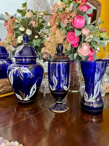 Conjunto Vasos Venezianos Antigo