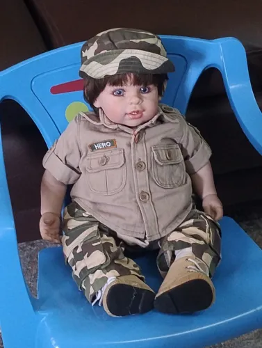 Boneco bebê reborn Hero menino