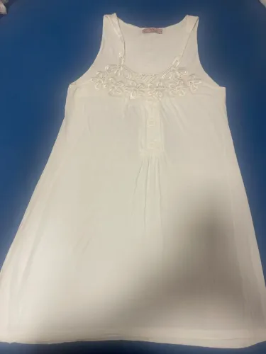 Blusa regata branca de algodão