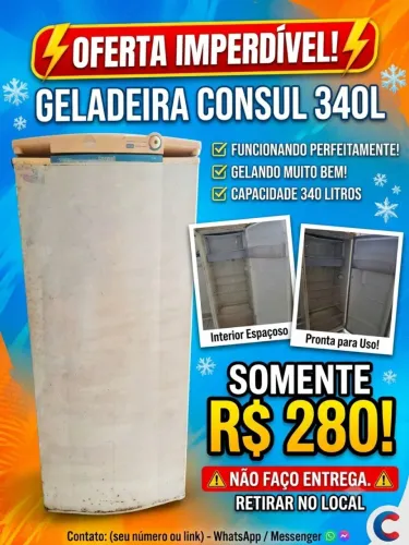 Geladeira Consul 340L