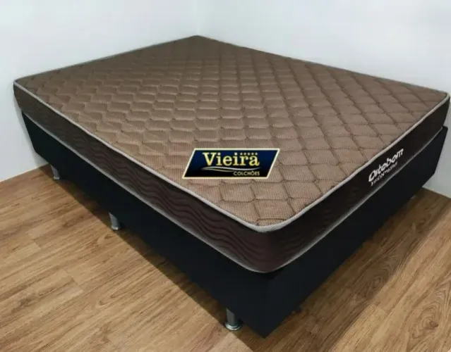 Cama casal colchão fronteira molas ensacadas ortobom entrega grátis 12x sem juros