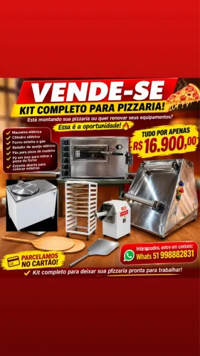Vendo kit completo de pizzaria