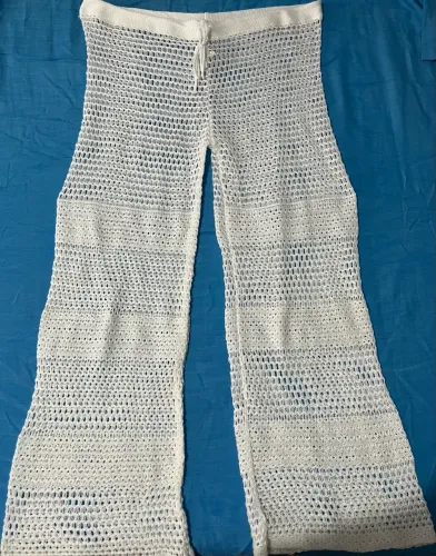 Calça crochê branca - M