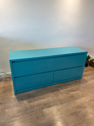 Gaveteiro Grande na cor Azul Aqua