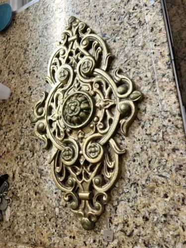 Florão Ornamental Dourado - Bronze