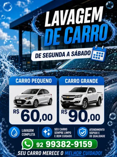 Lavagem de carro a domicílio 