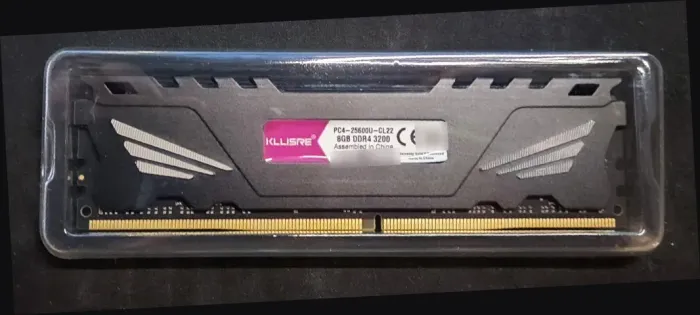 Pente de memória DDR4 8 GB 3200 MHz Kllisre com dissipador, usado, venda unitária
