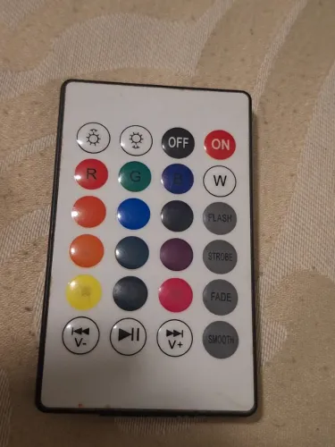 Controle remoto para fita ou lâmpada LED RGB