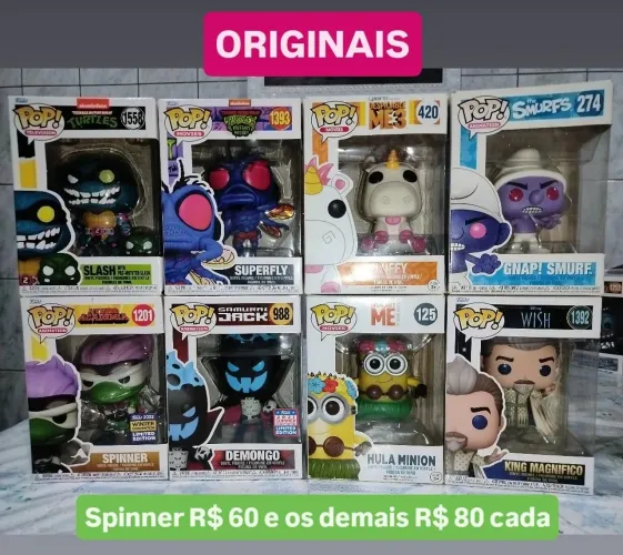 Coleção Bonecos Funko Pop Original e Réplica