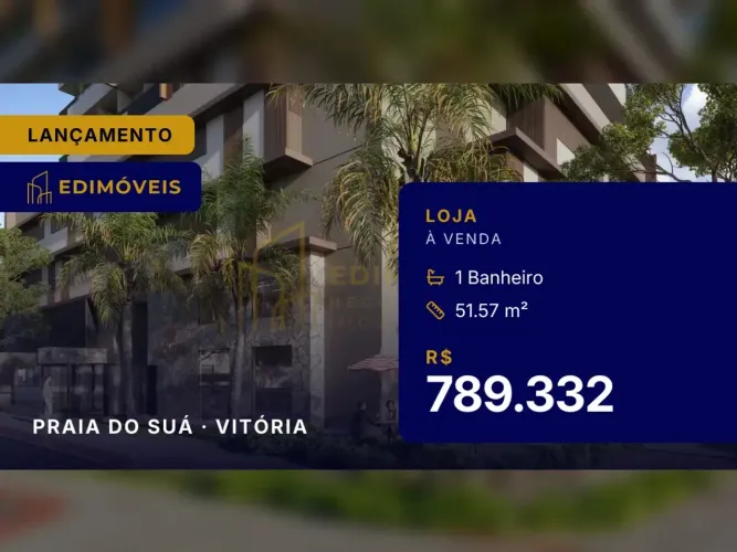 Praia do Suá: loja com grande fluxo de pedestres e veículos