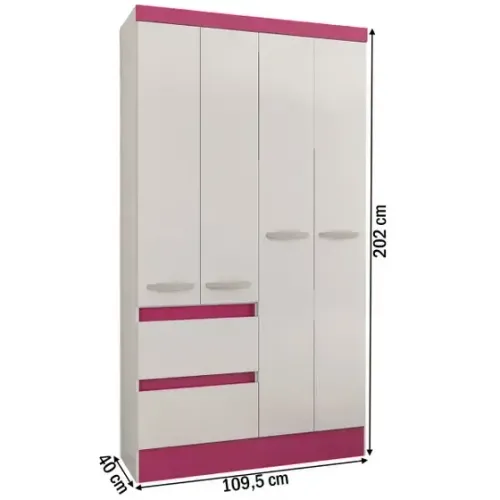 Roupeiro Maragogi Plus 4 Portas 2 Gavetas