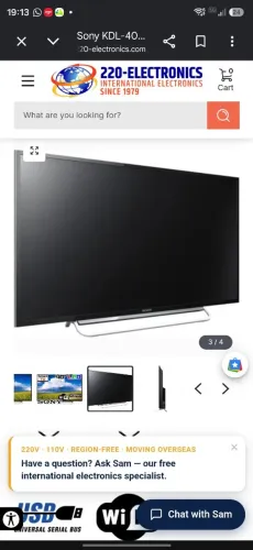 Smart TV LED 40" Sony Bravia KDL-40W605B