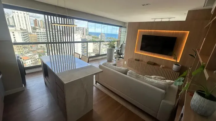 Barra Premium | 1/4 - Vista Panorâmica para o Mar - 41 m² - Armários - Andar alto - Nascen