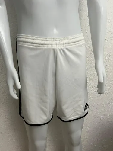 Short adidas Tamanho M Branco Poliéster Bom Estado