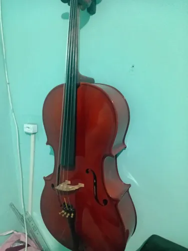 Violoncelo alan 4/4 com capa, arco e método