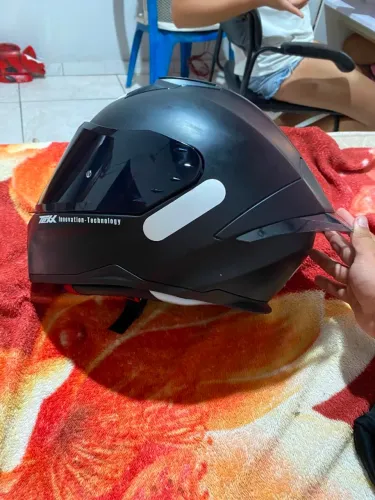 Capacete texx race viseira preta Nn60