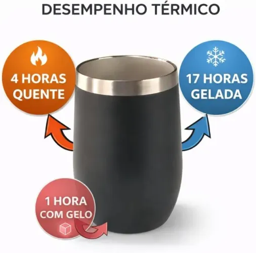 Copo Térmico Inox com Tampa Antivazamento 360ml - Beer Pints