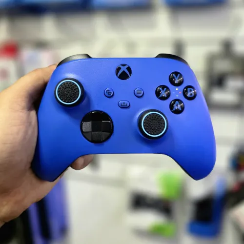 Controle Xbox Series X/S Dash Pró-Player Blue + Bateria + Base