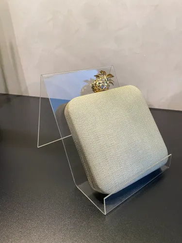 9 suportes acrílico bolsa