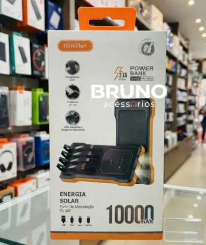 Carregador Portátil power bank 10000w Solar