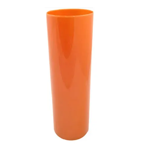 35 copos long drink laranja sólido