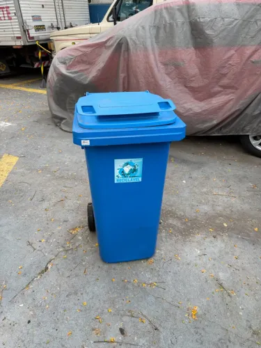 Lixeira Container Azul 150Litros