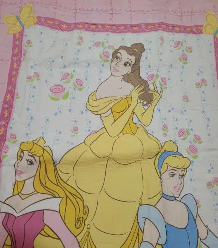 Cobre Leito das Princesas da Disney.