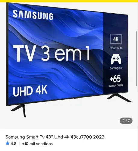TV Samsung semi nova.
