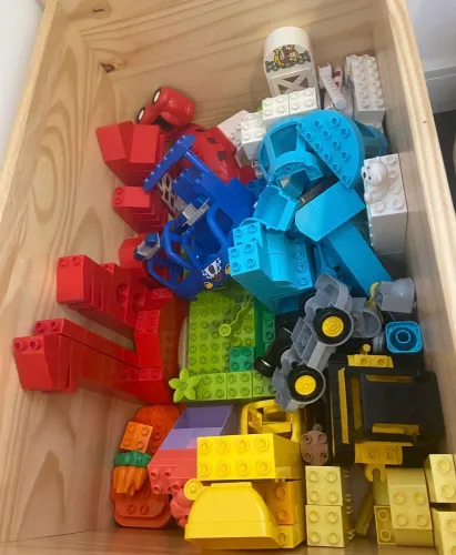 Lego duplo caixa deluxe , classica, policia