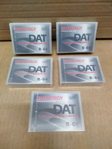 Lote Fita Dat Audio Digital Quantegy R-34 Tape Cassete 34 Minutos