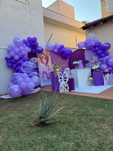 Festa de aniversário estilo pegue e monte