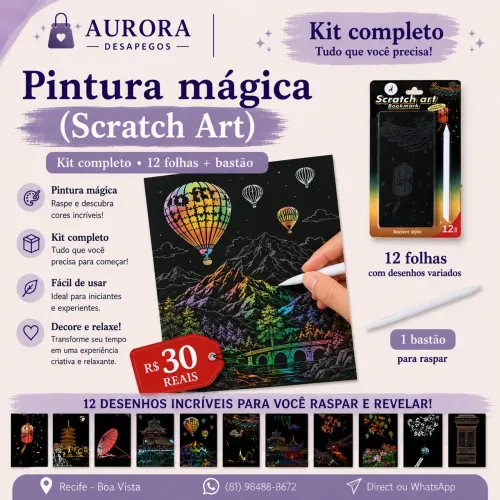 Pintura mágica (Scratch Art - Raspadinha)