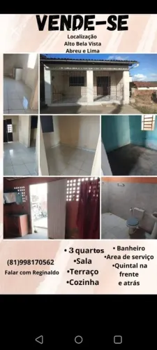 Vende-se Casa em Abreu e Lima - Alto Bela Vista