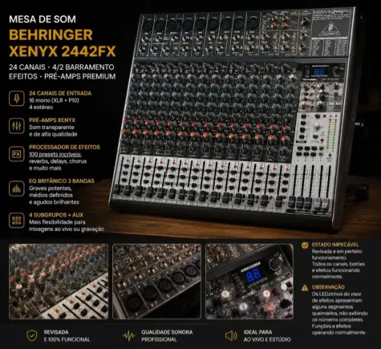 Behringer Xenyx 2442fx Mesa De Som
