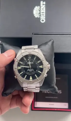 Technos Skydiver aço inox NOVO