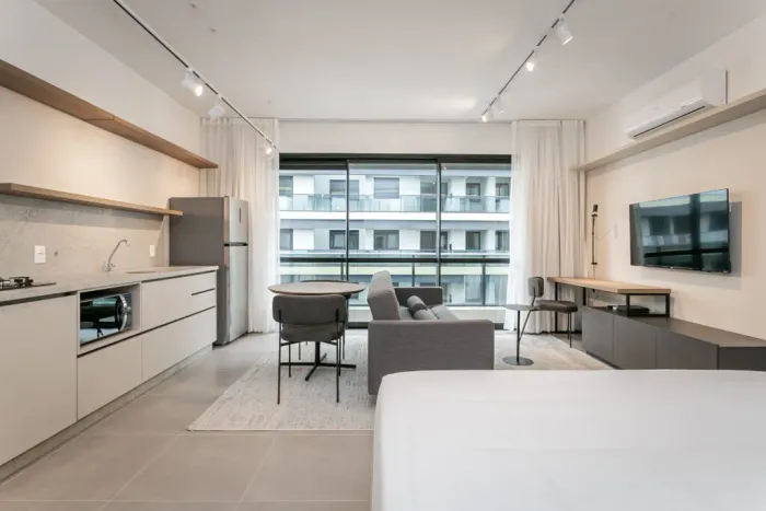 Studio 40m² Alto Padrão Mobiliado no Top Vision Centro Floripa